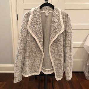 Club Monaco knit blazer-style jacket